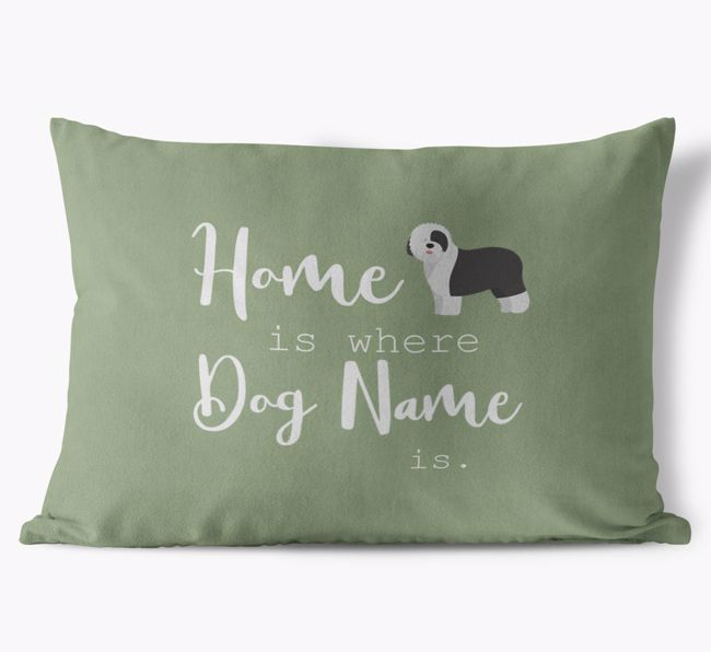 Home Is Where ... Is: Personalised {breedFullName} Soft Touch Cushion